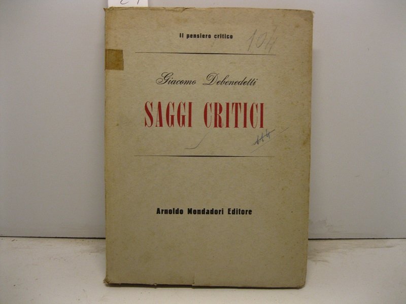 Saggi critici